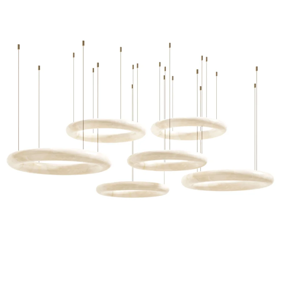Aurelia Alabaster Ring Pendant Light 2 - Image 4