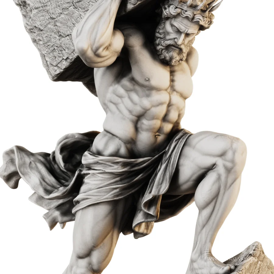 Atlas Burden Statue - Image 4