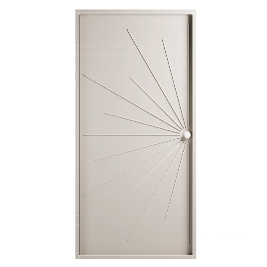 Modernist entry walnut doors collection - Image 12