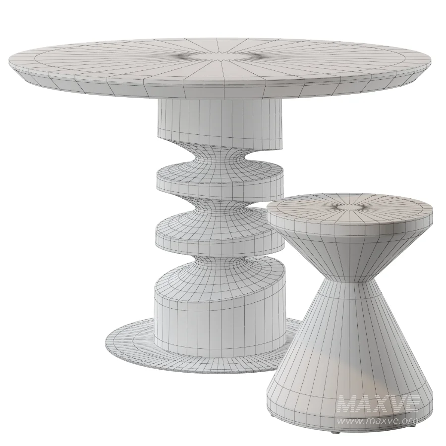 Tornado Table & Apex Stool | Riva1920 - Image 1