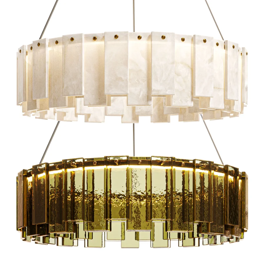 Celestial Alabaster Round Chandelier - Image 2