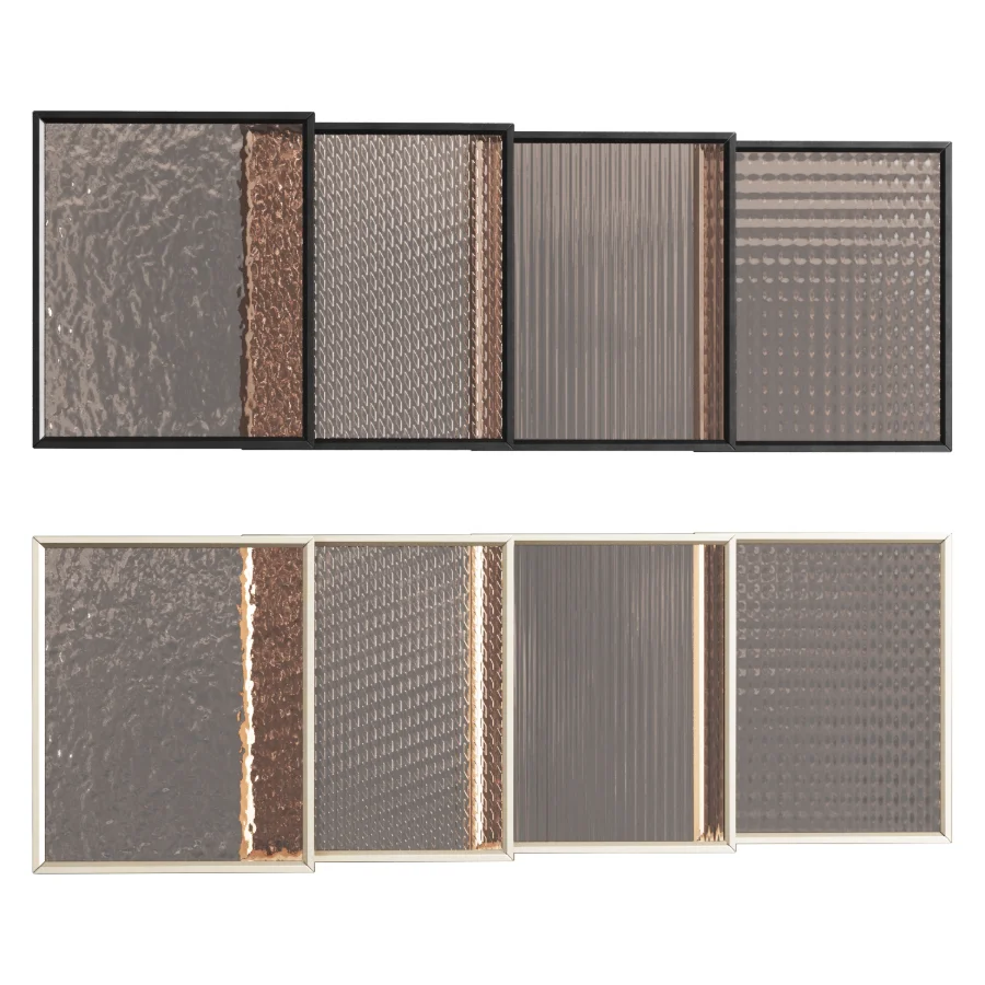 Glass Kitchen Cabinet Fronts Set - Image 2