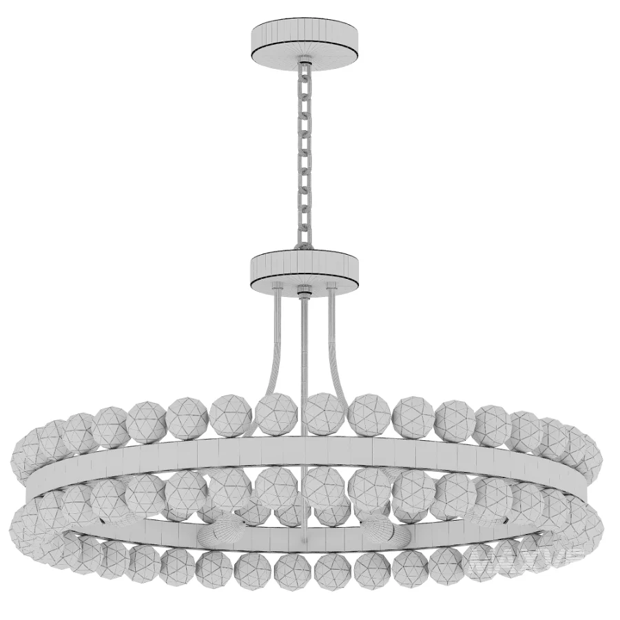 Gold Crystal Metal Chandelier - Image 2