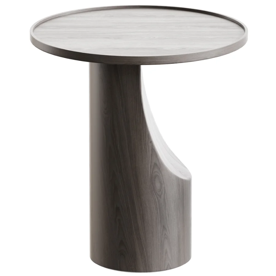 Stigido Round walnut Side table BY AMPM - Image 3