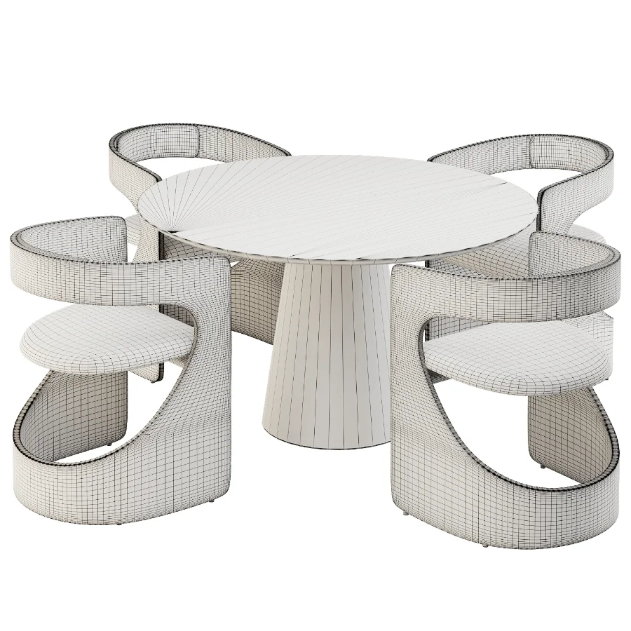 Dinning chair and table380 - Image 6