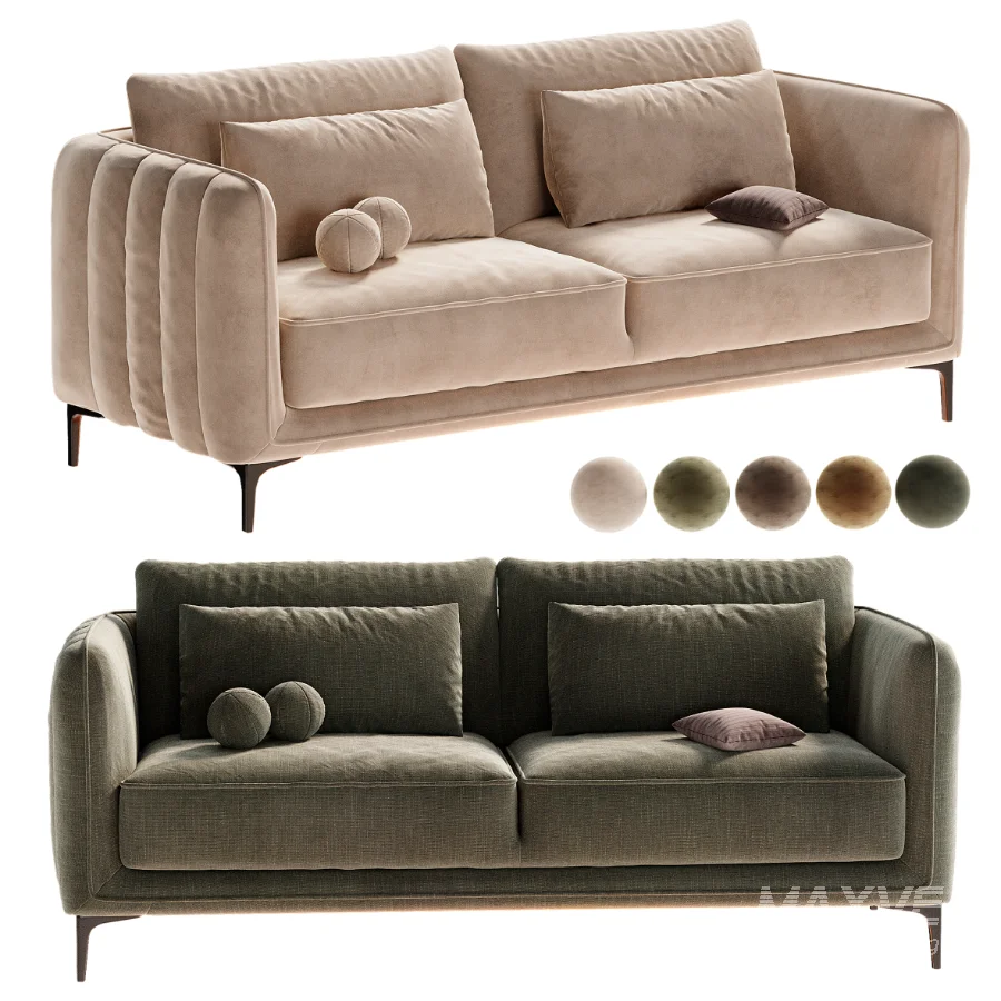 Rae Genuine Upholstered Sofa - Image 3