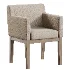 Morgan Track Arm Fabric Dining Armchair - Thumbnail 3