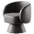 Modern Upholstered Swivel Barrel Chair - Thumbnail 4