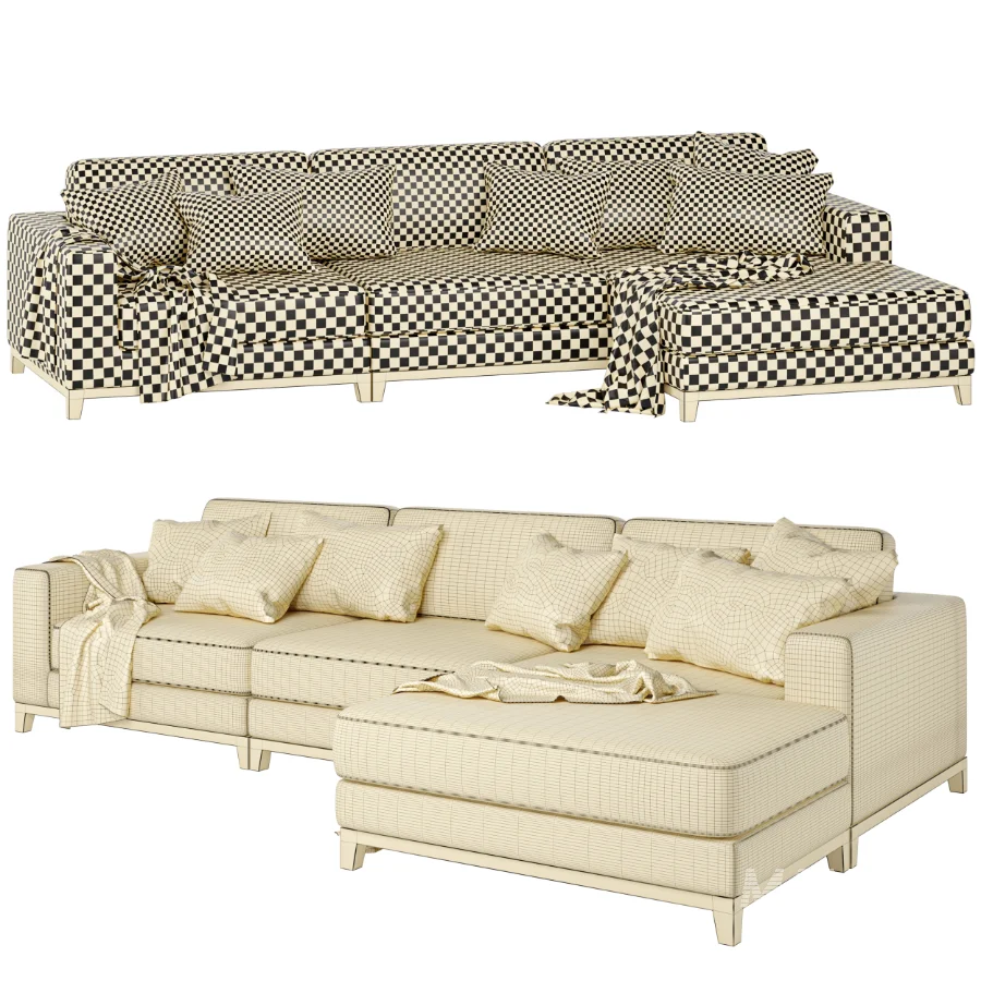 Frankfurt modern chaise lounge - Image 2