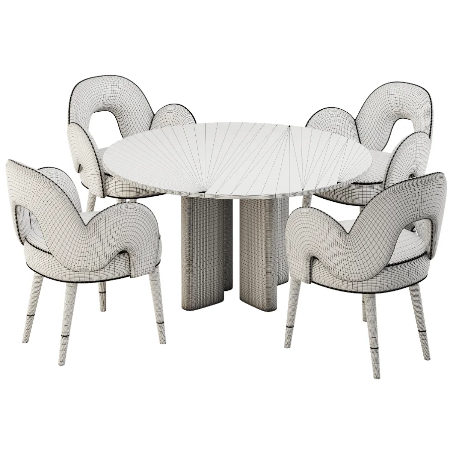Dinning chair and table381 - Image 5