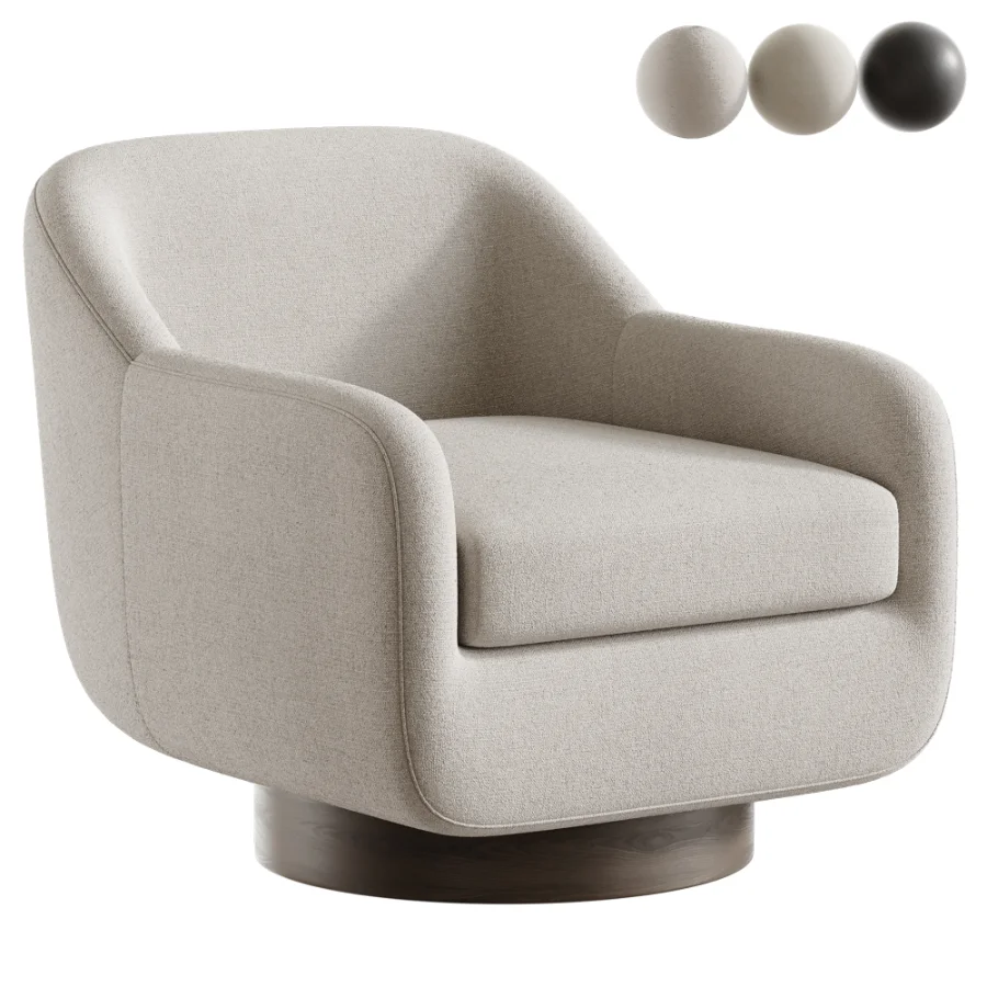 Modern Swivel Accent Chair - Image 1