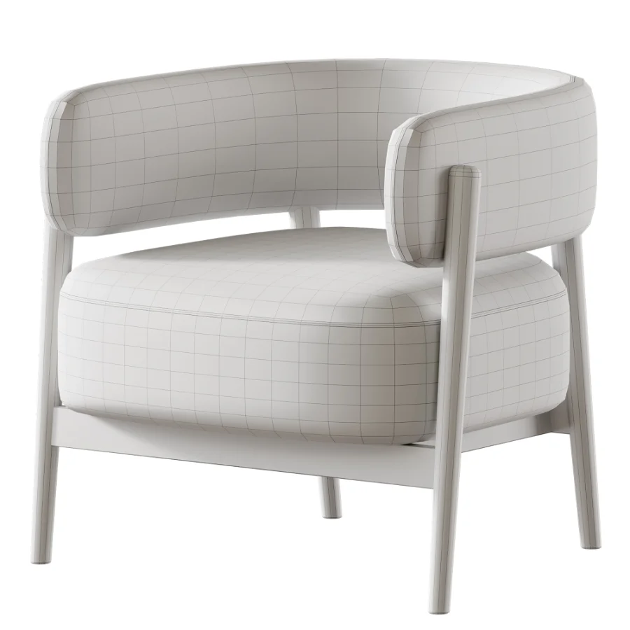 Marvin brown chenille swivel chair - Image 4