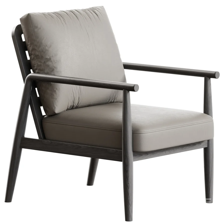 Solid Wood Frame Arm Chair - Image 3
