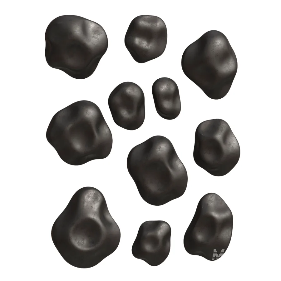 Wall Decor Abstract Gold Blob - Image 2