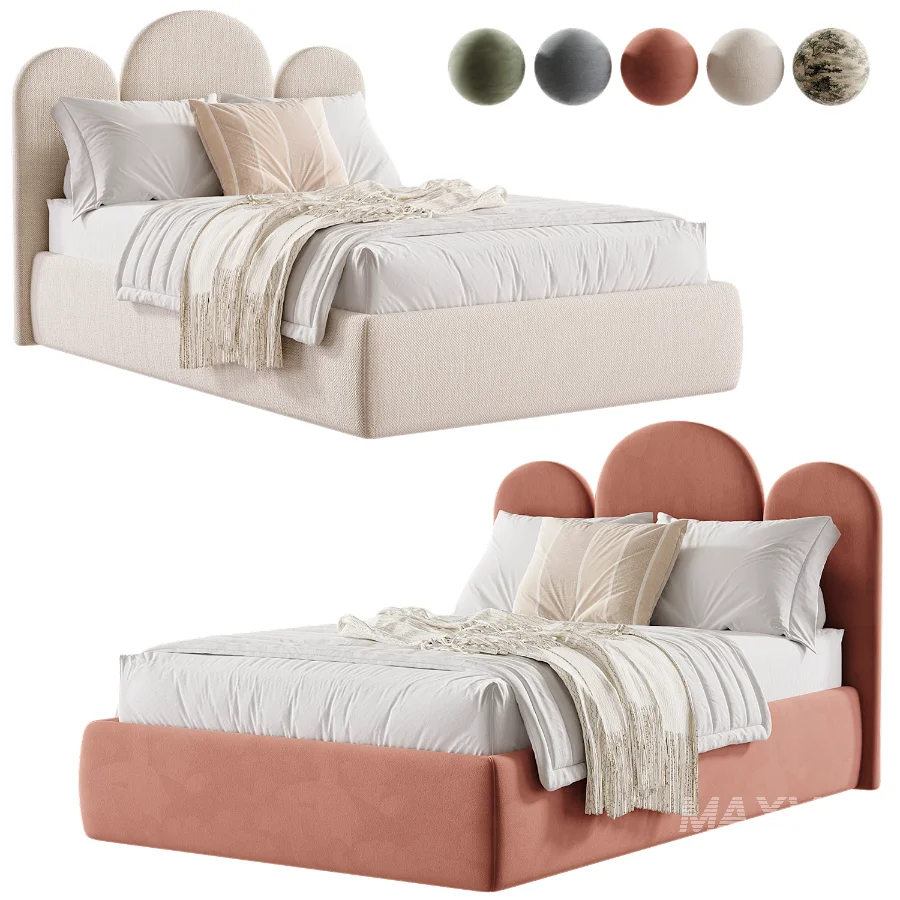 Upholstered Cloud Bed - Image 1