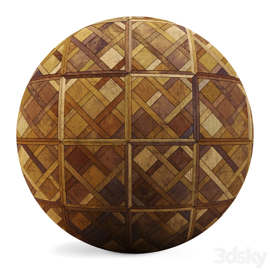 FB22 PBR Parquet floor and wooden mosaic 4K - Image 5