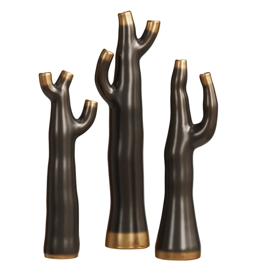 Minimalist Cactus Shaped Decorative Vases - Image 1
