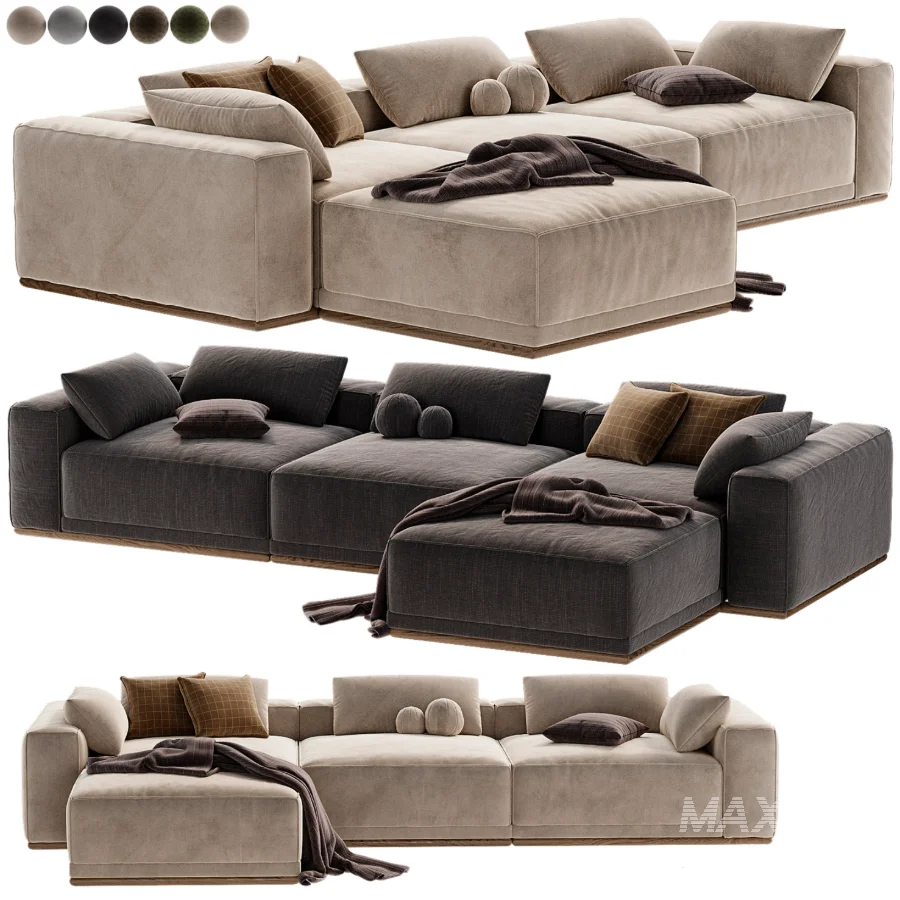Yogi Sofa Chaise Sectional - Image 5