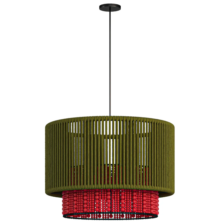 POLi Red Oliva Pendant Lamp - Image 1