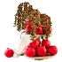 Pomegranate Cascade Fruit & Floral Arrangement - Thumbnail 1