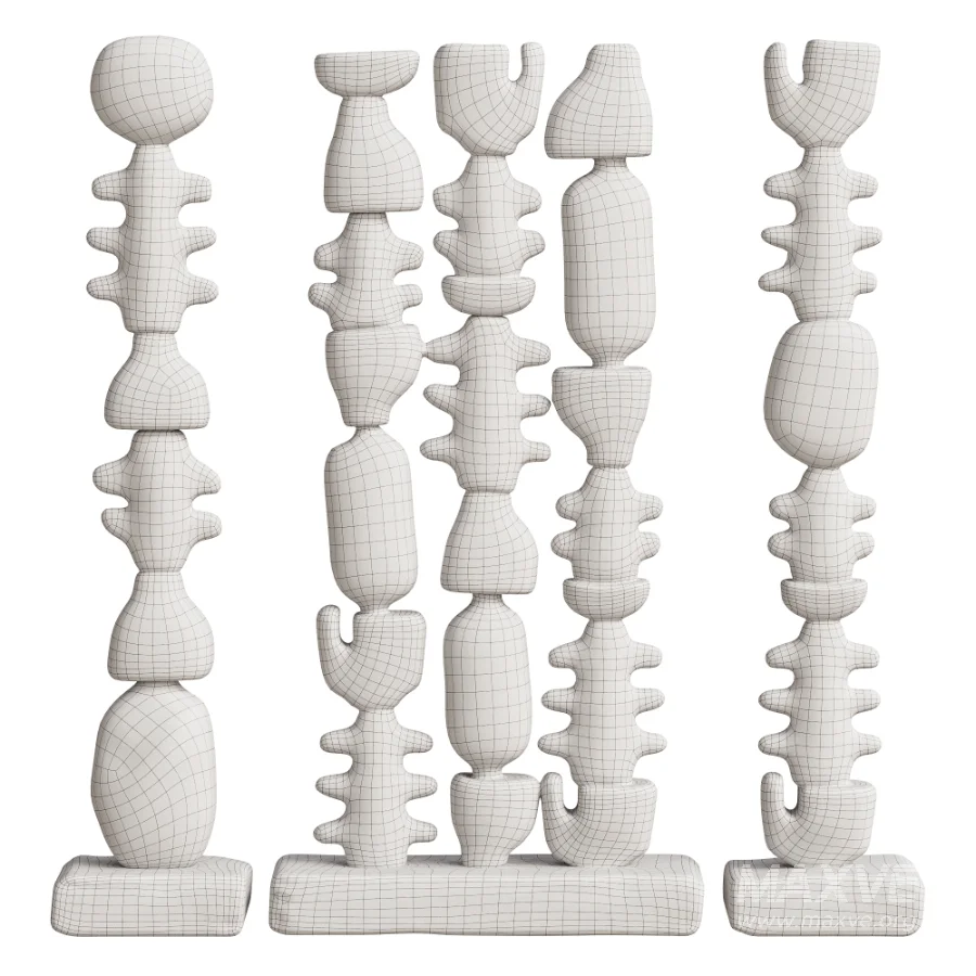 Abstract Sculptural Columns 02 - Image 5