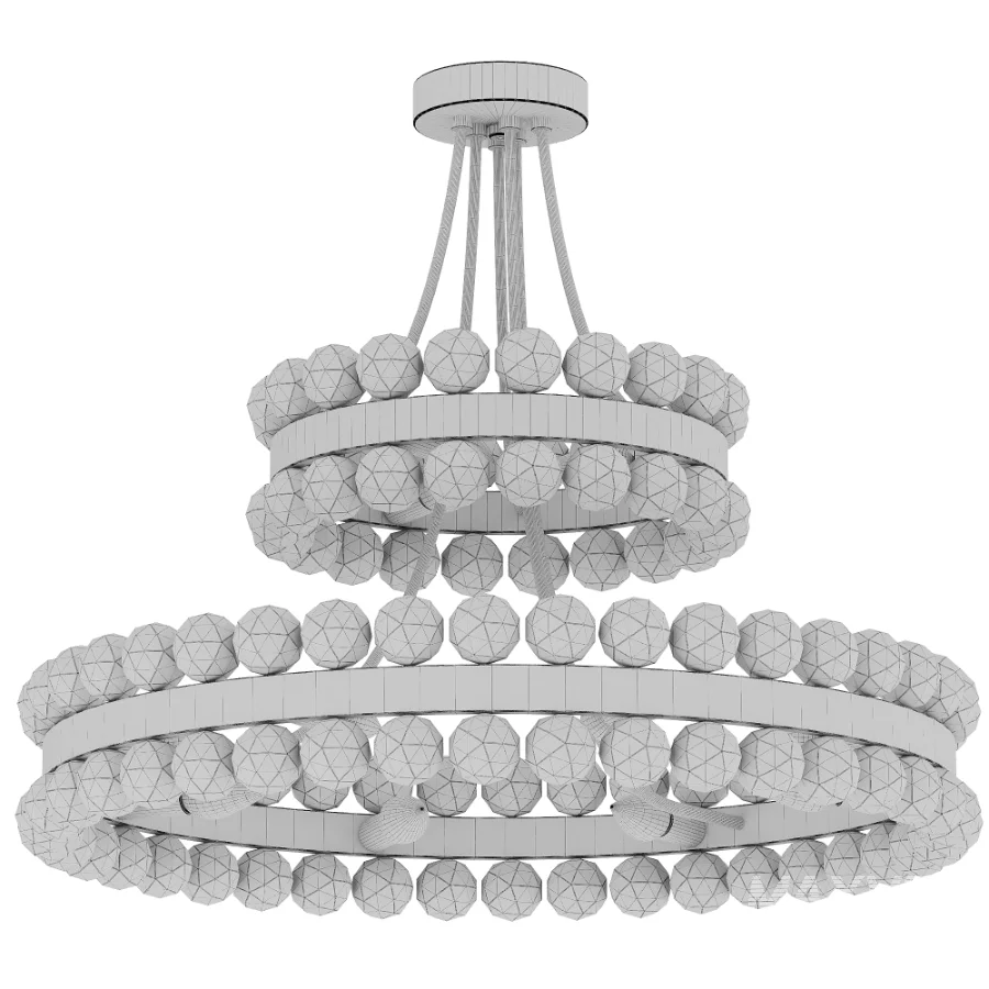 Bronze Modern Crystal Metal Chandelier - Image 2