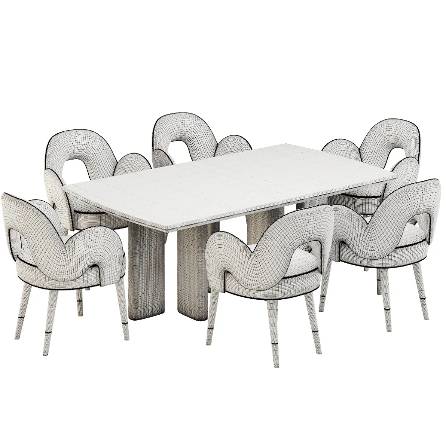 Dinning chair and table384 - Image 2