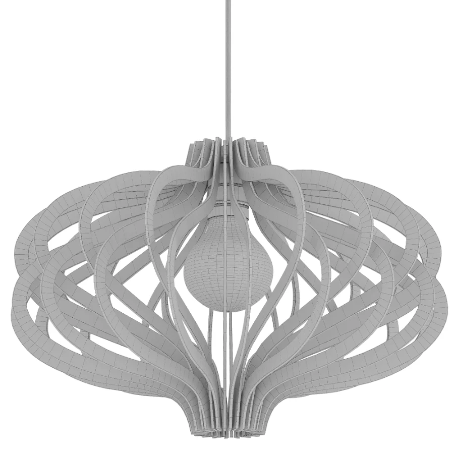 Wooden pendant lamp Orion Walnut - Image 3