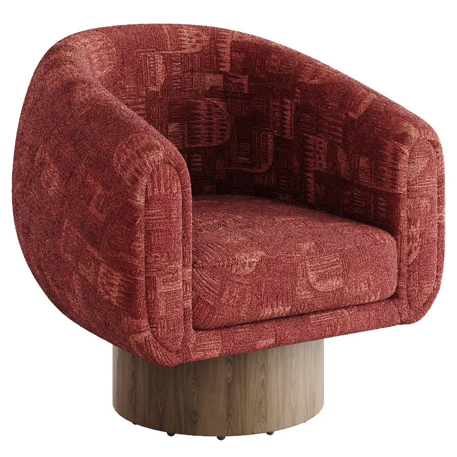 Cozy Wave Swivel Armchair - Image 4