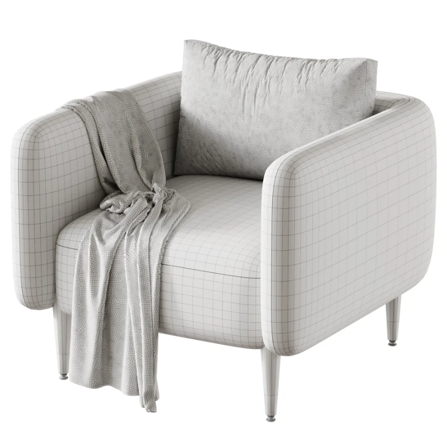 Noir Creme Armchair - Image 4
