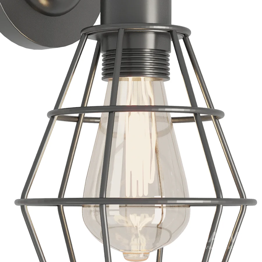 Wire Cage Wall Lamp - Image 7
