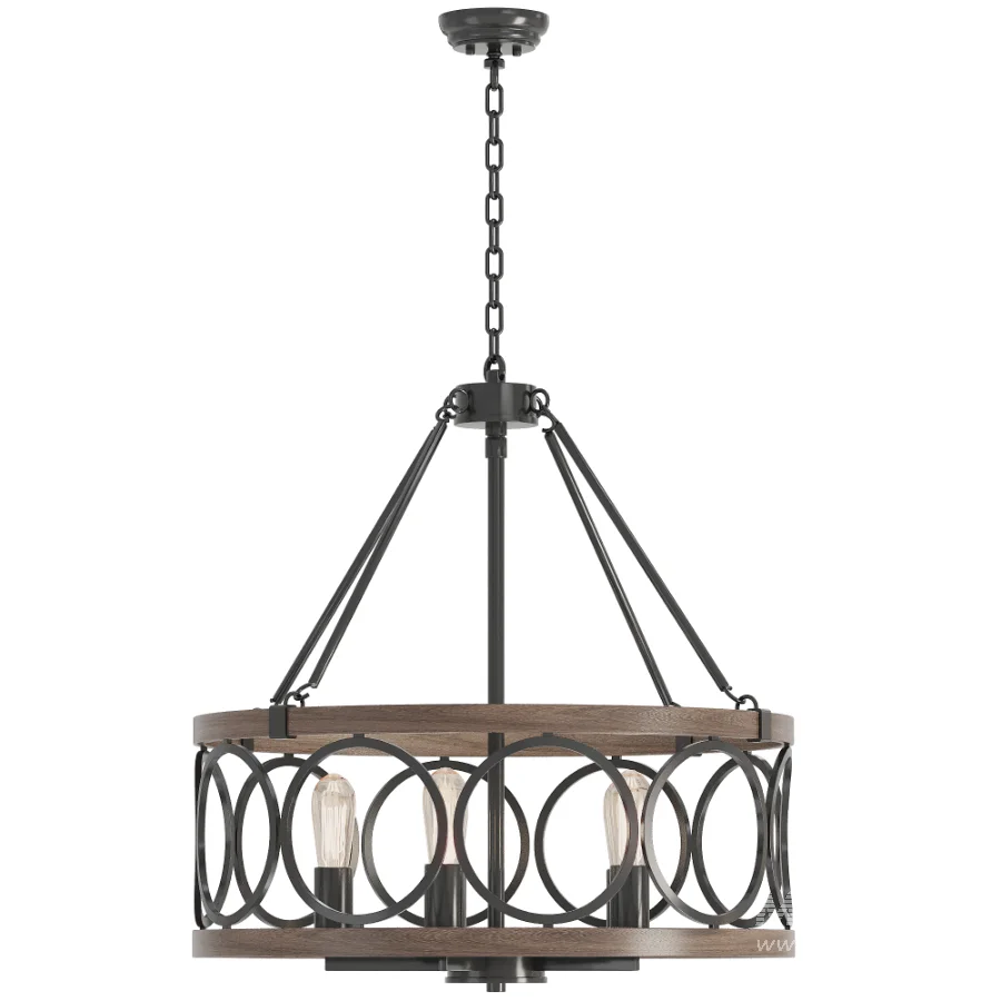Dimmable Drum Chandelier - Image 2