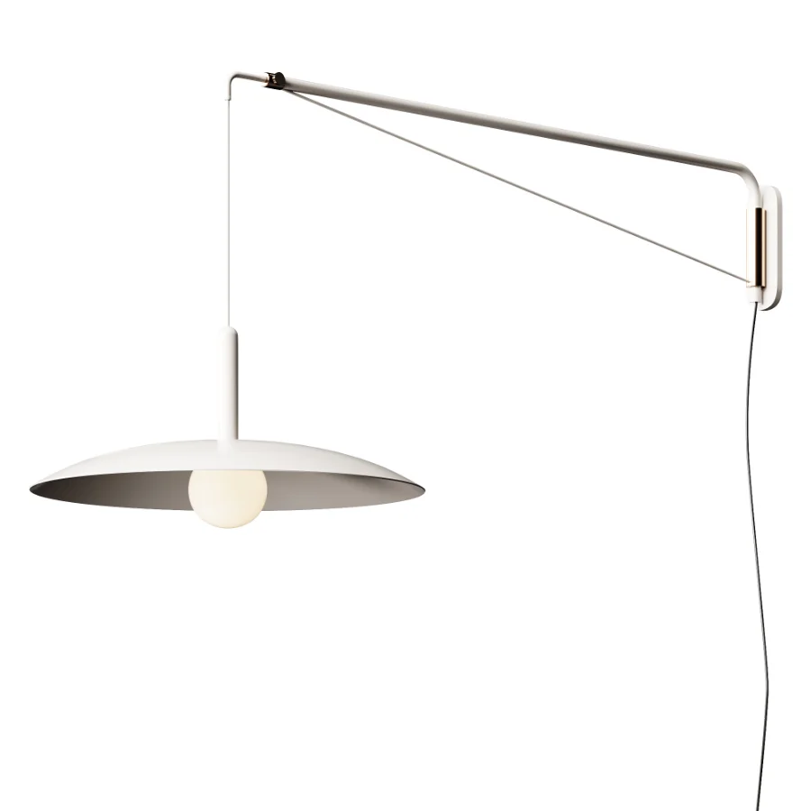 Cruz Minimalist Adjustable Plug In Wall Sconce - Image 3