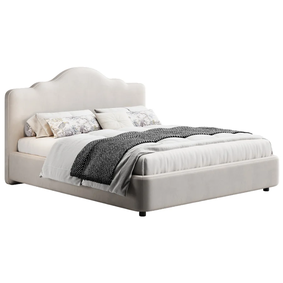 Plain Curved Bed By Parfe - Image 1