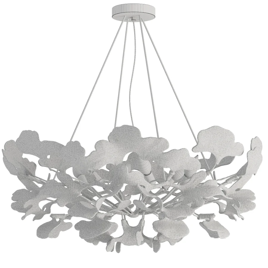 Ceramic Ginkgo Leaf Chandeliers - Image 4