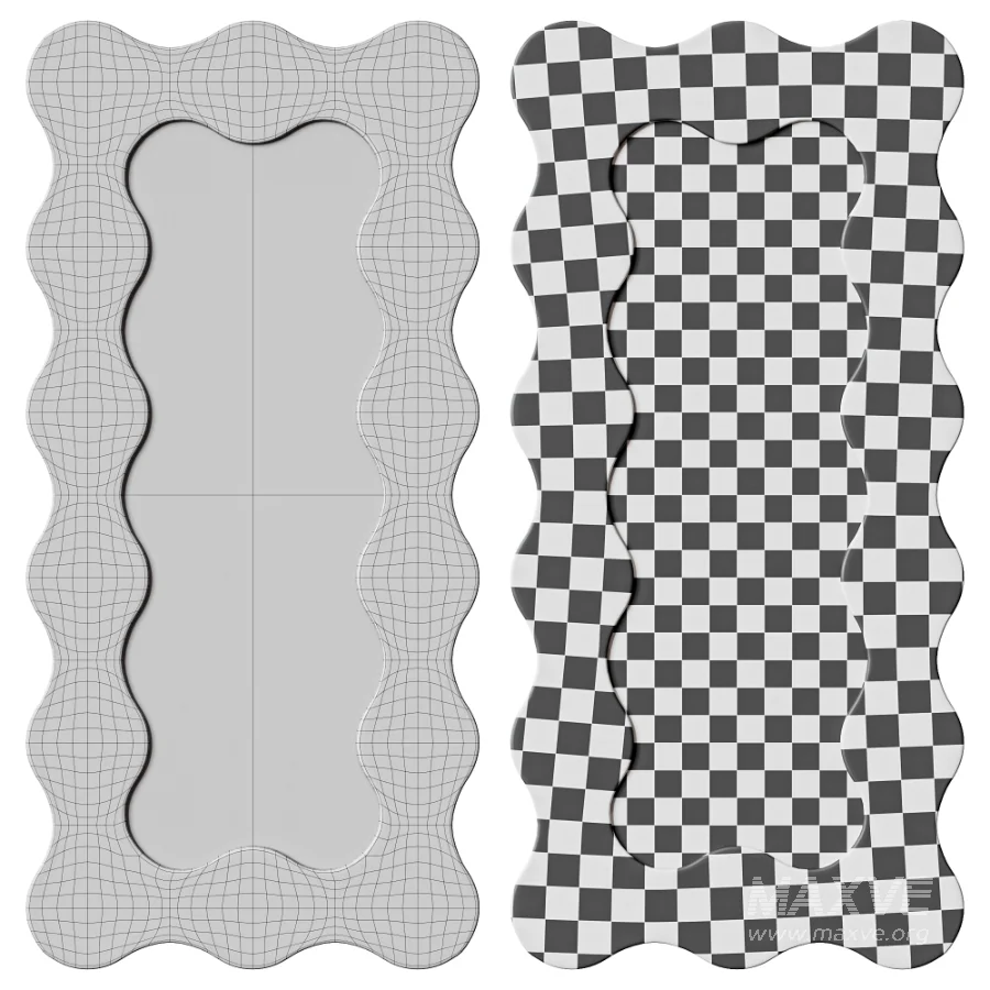 Serpentine Vert Mirror Frame - Image 6