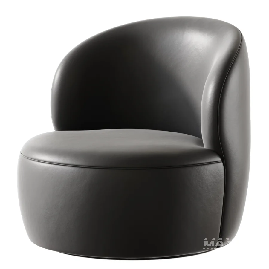 Upholstered Swivel Barrel Chair - Image 6