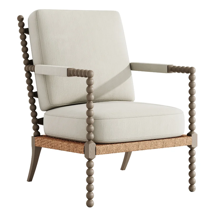 Jenny Lind Wood Accent Chair - Image 4