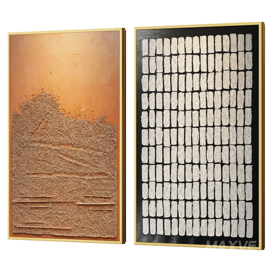 Sol Framed Textured Canvas 3D Wall Art - Image 2