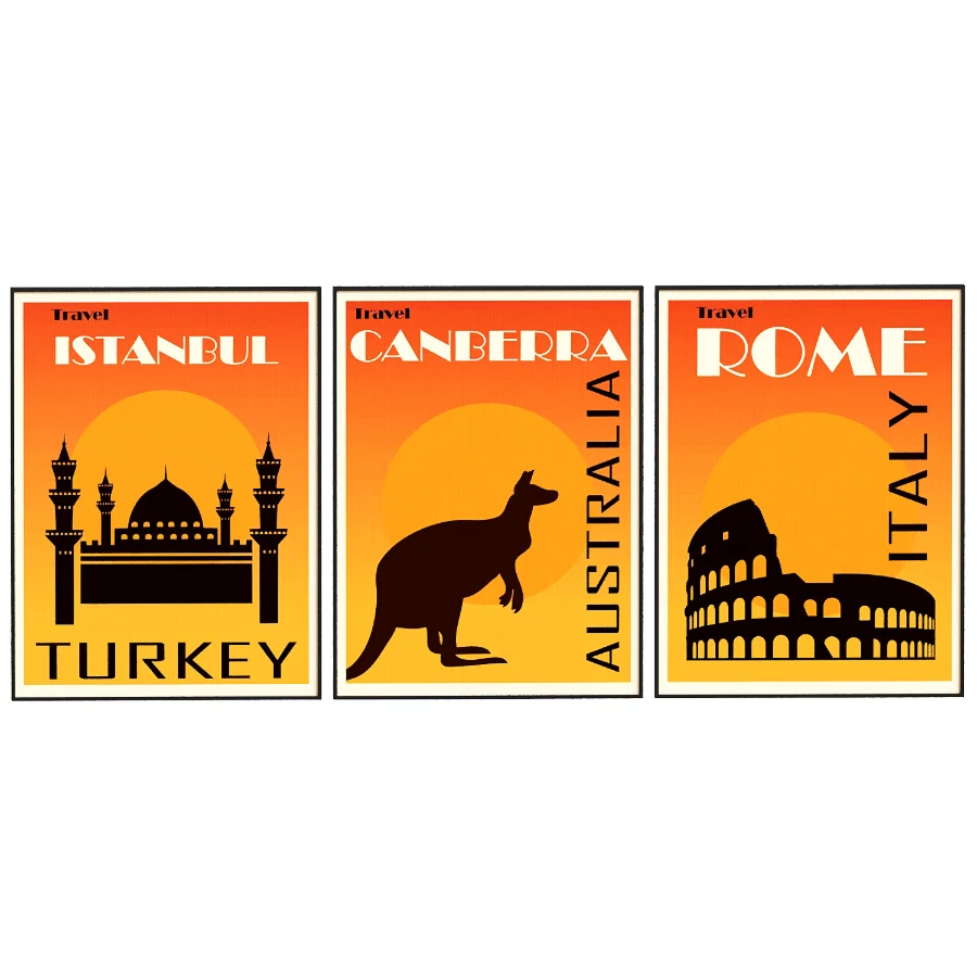 Istanbul Rome Canberra Frame set - Image 1