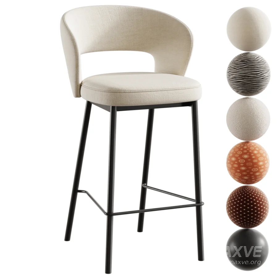 Fard Metal 668 Barstool by Origins 1971 - Image 1