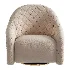 LUXURY QUILTED METAL BELT ARMCHAIR - Thumbnail 1