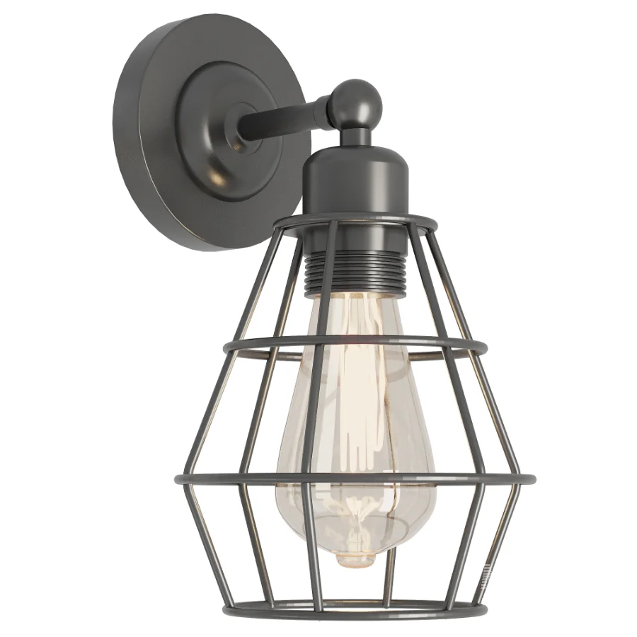 Wire Cage Wall Lamp - Image 2