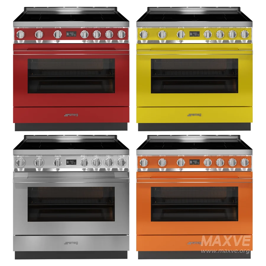 SMEG – Cooker with Induction Hob 90cm – Decorative wall hood 90cm - Image 3