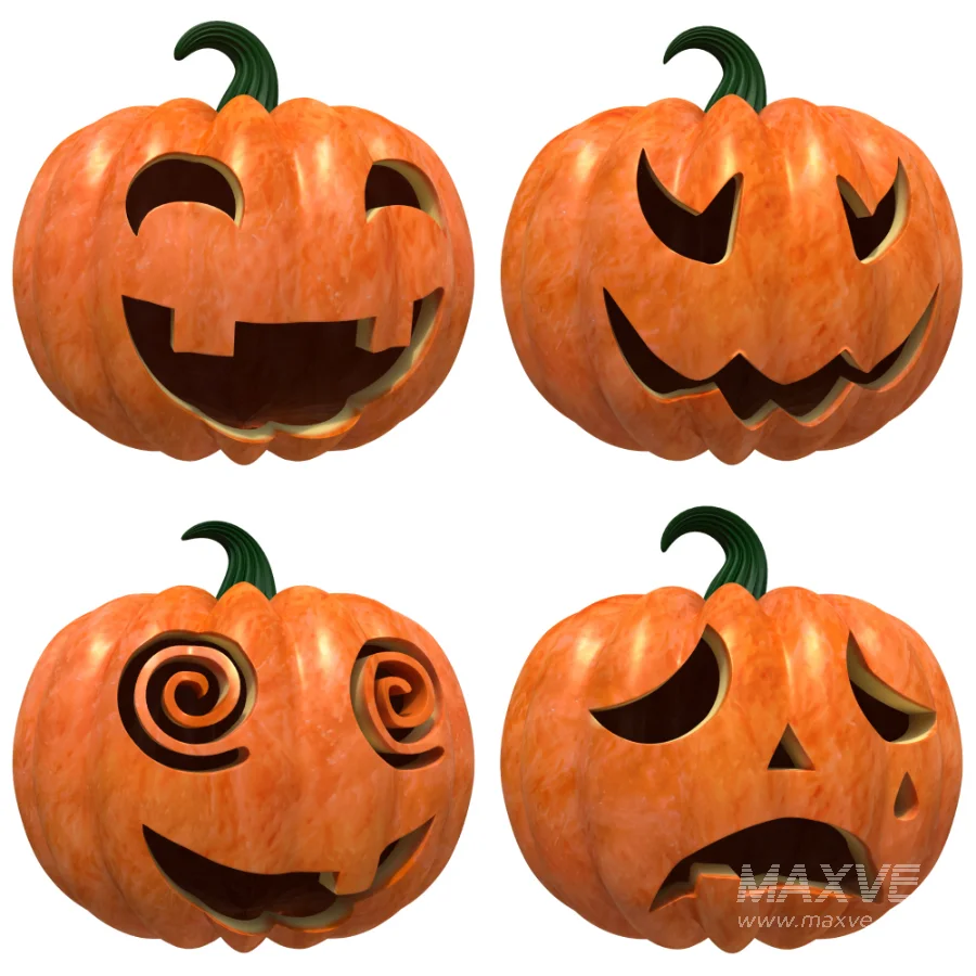 16 Halloween Pumpkin V1 - Image 3