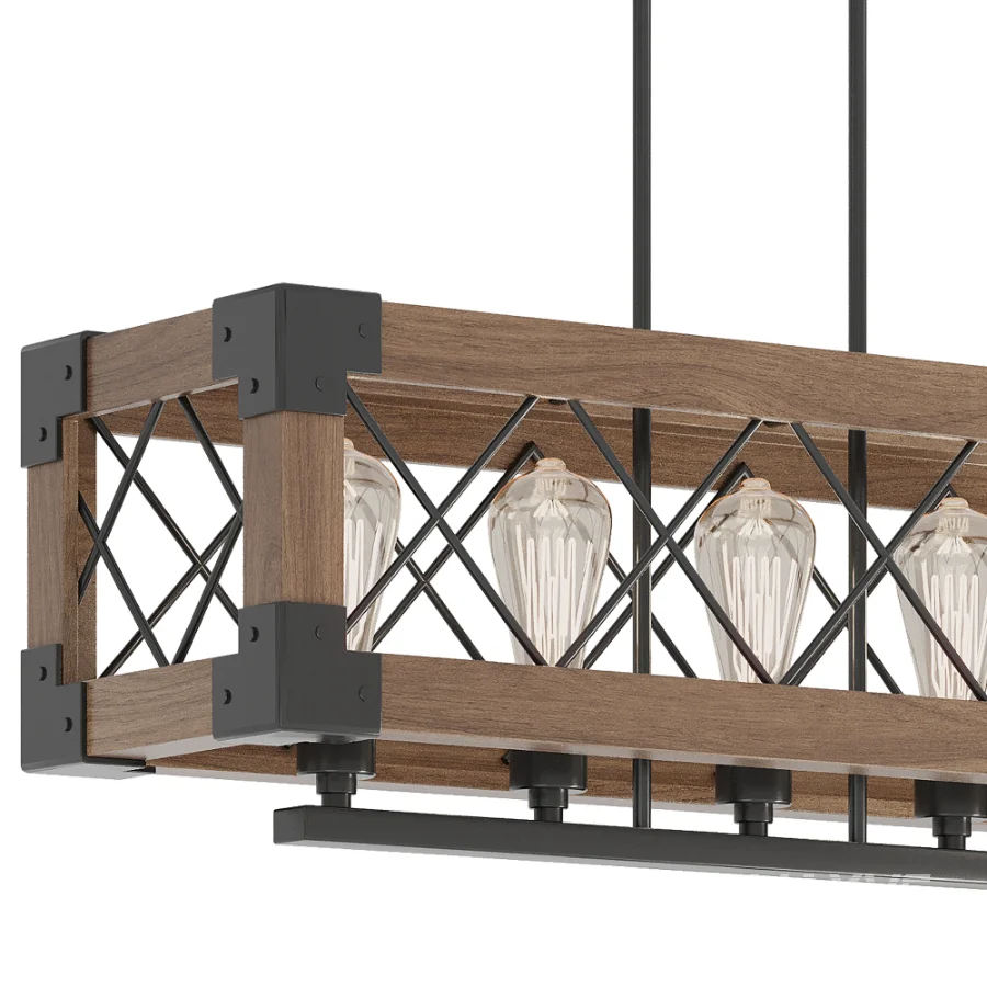 Linear Rectangular Chandelier - Image 2