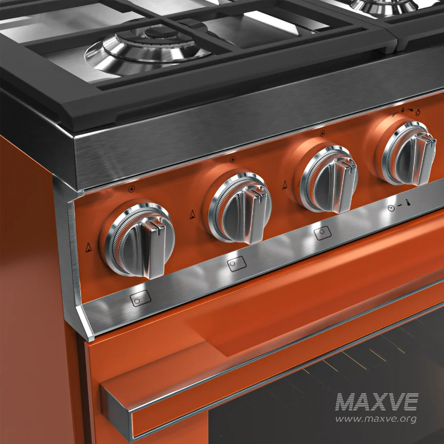 SMEG – Cooker with Gas Hob 90cm – Decorative wall hood 90cm - Image 2