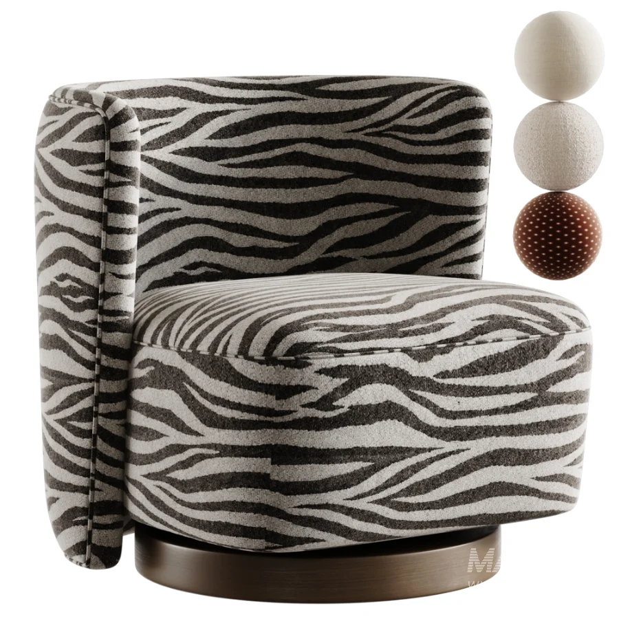 On The Swivel Accent Chair - Image 1