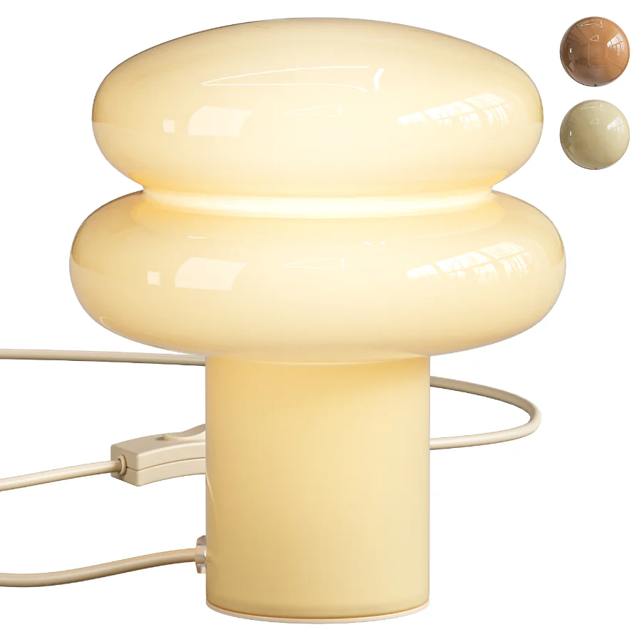 Baya Small Opal Glass Table Lamp - Image 1