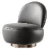 Swivel Chair Clement in Boucle Cream - Thumbnail 5
